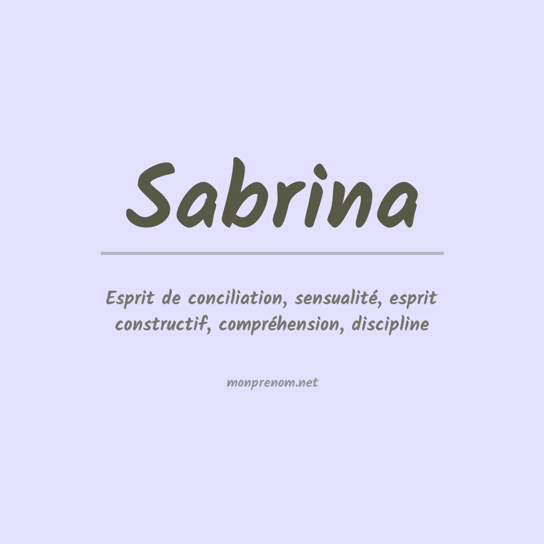 Prénom Sabrina