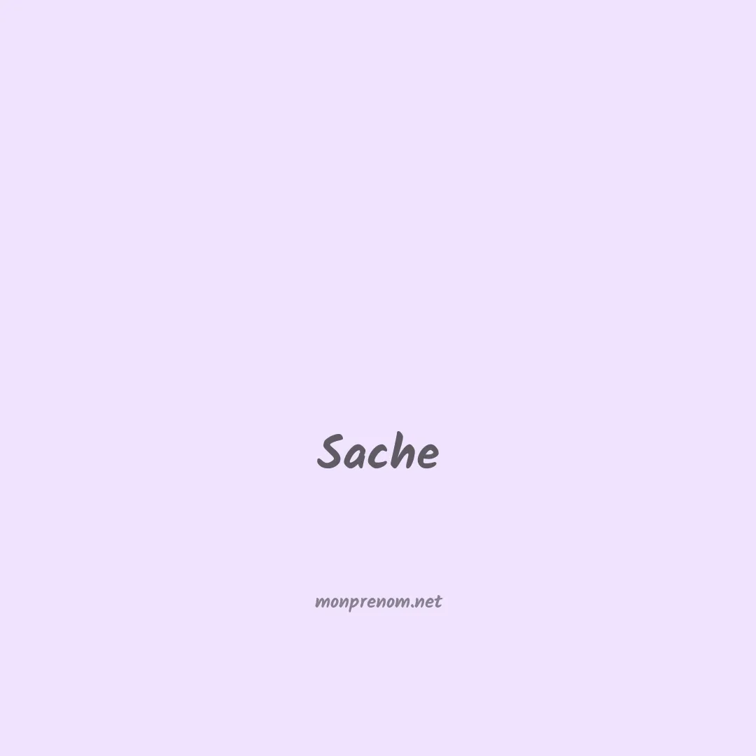 Sache en chinois