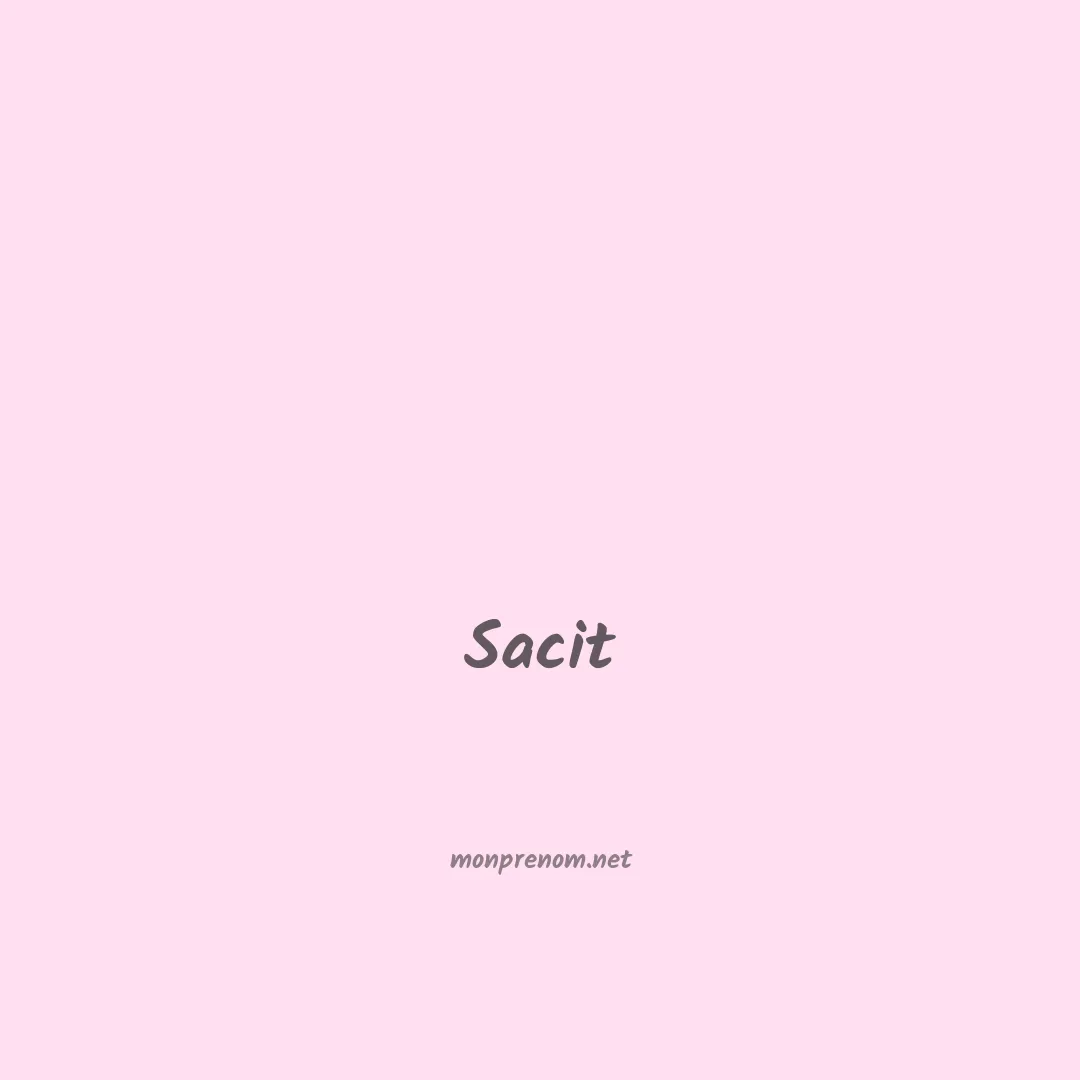 Sacit en chinois