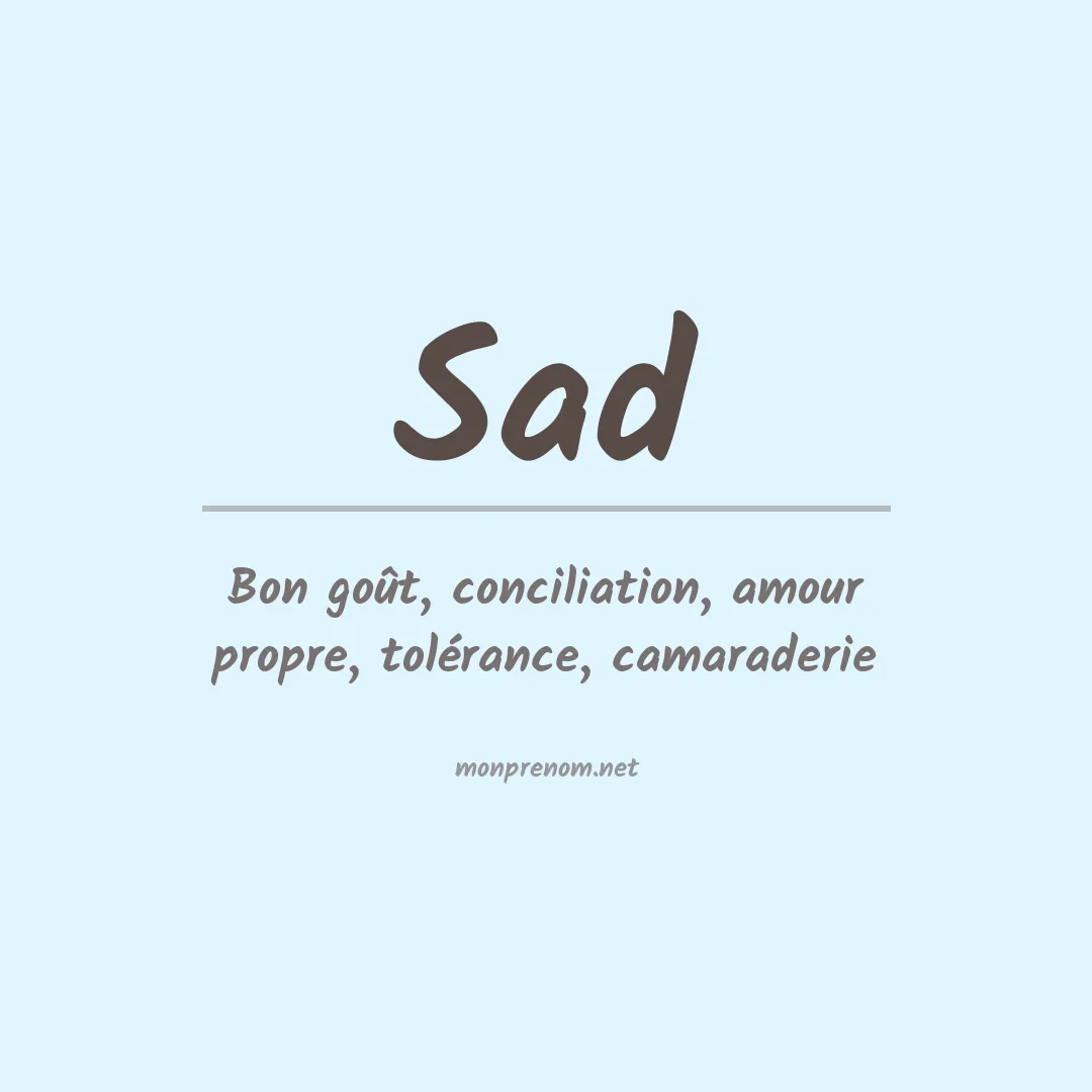Prénom Sad