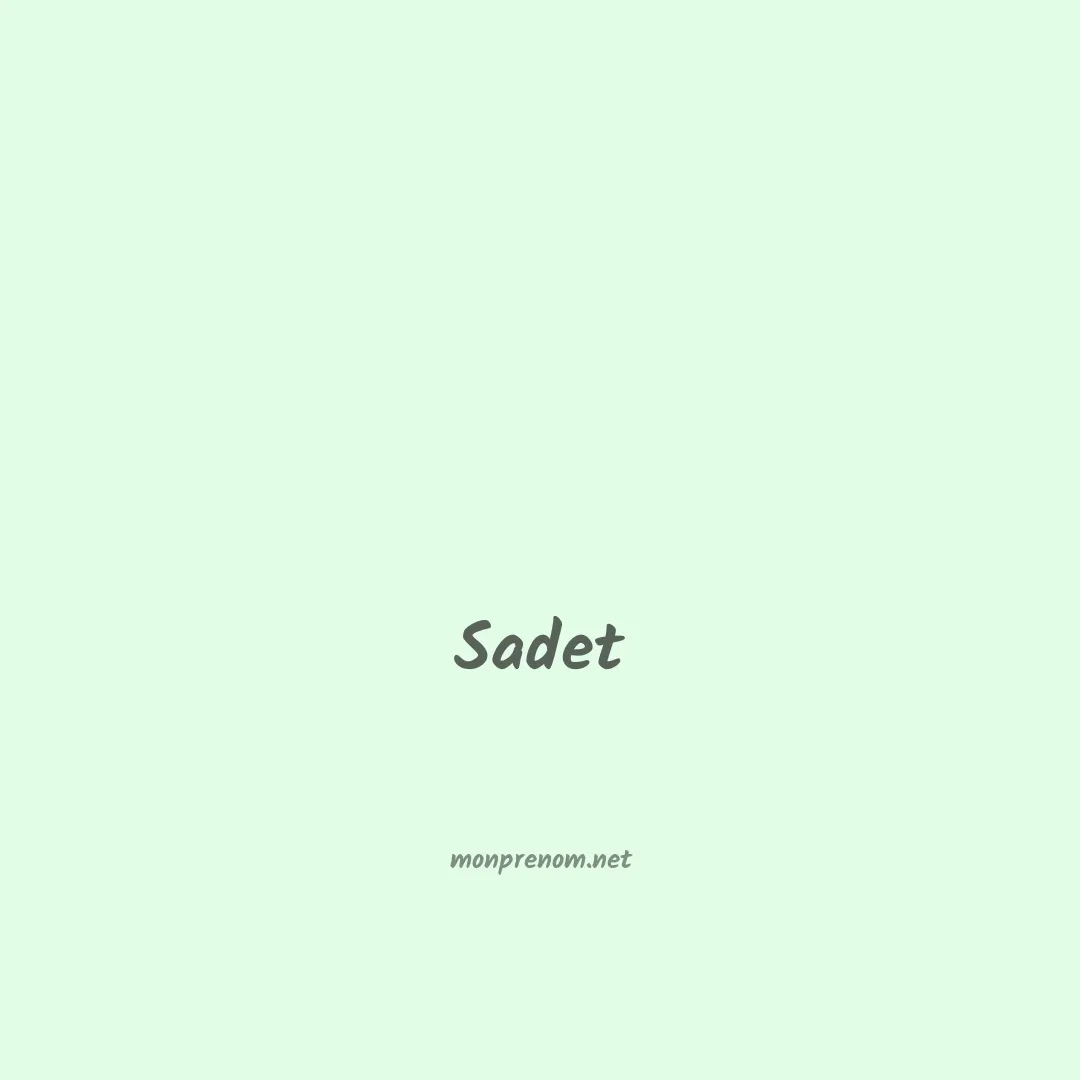 Sadet en chinois