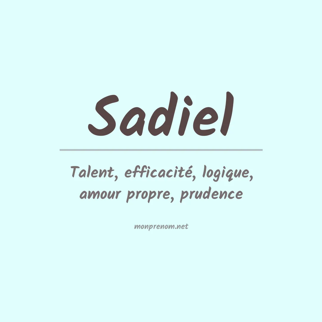 Prénom Sadiel