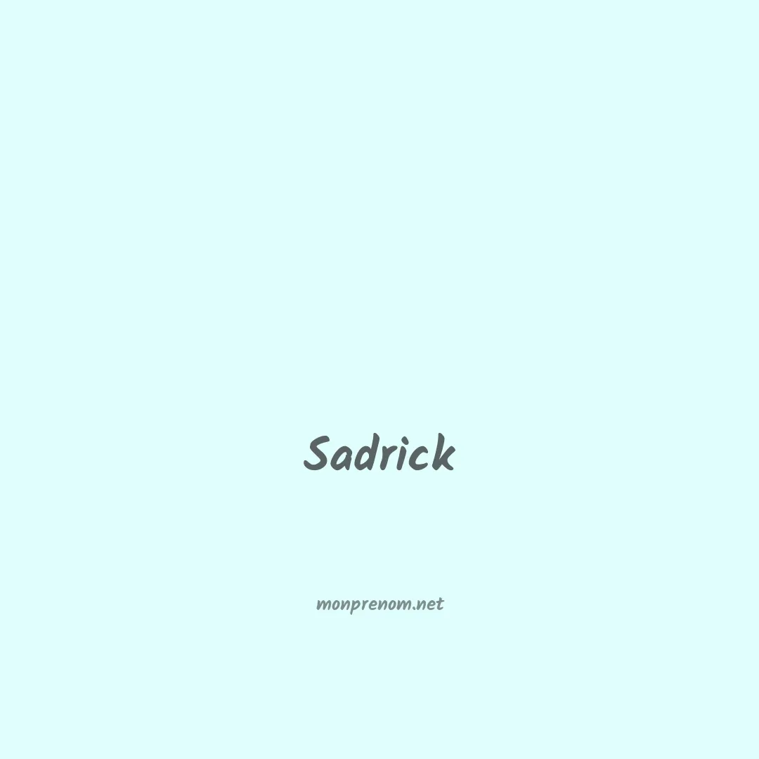 Sadrick en chinois
