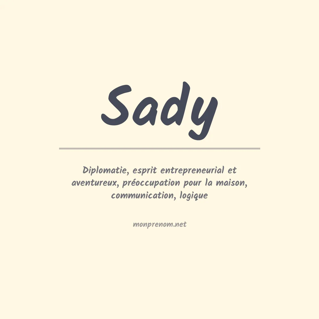 Prénom Sady