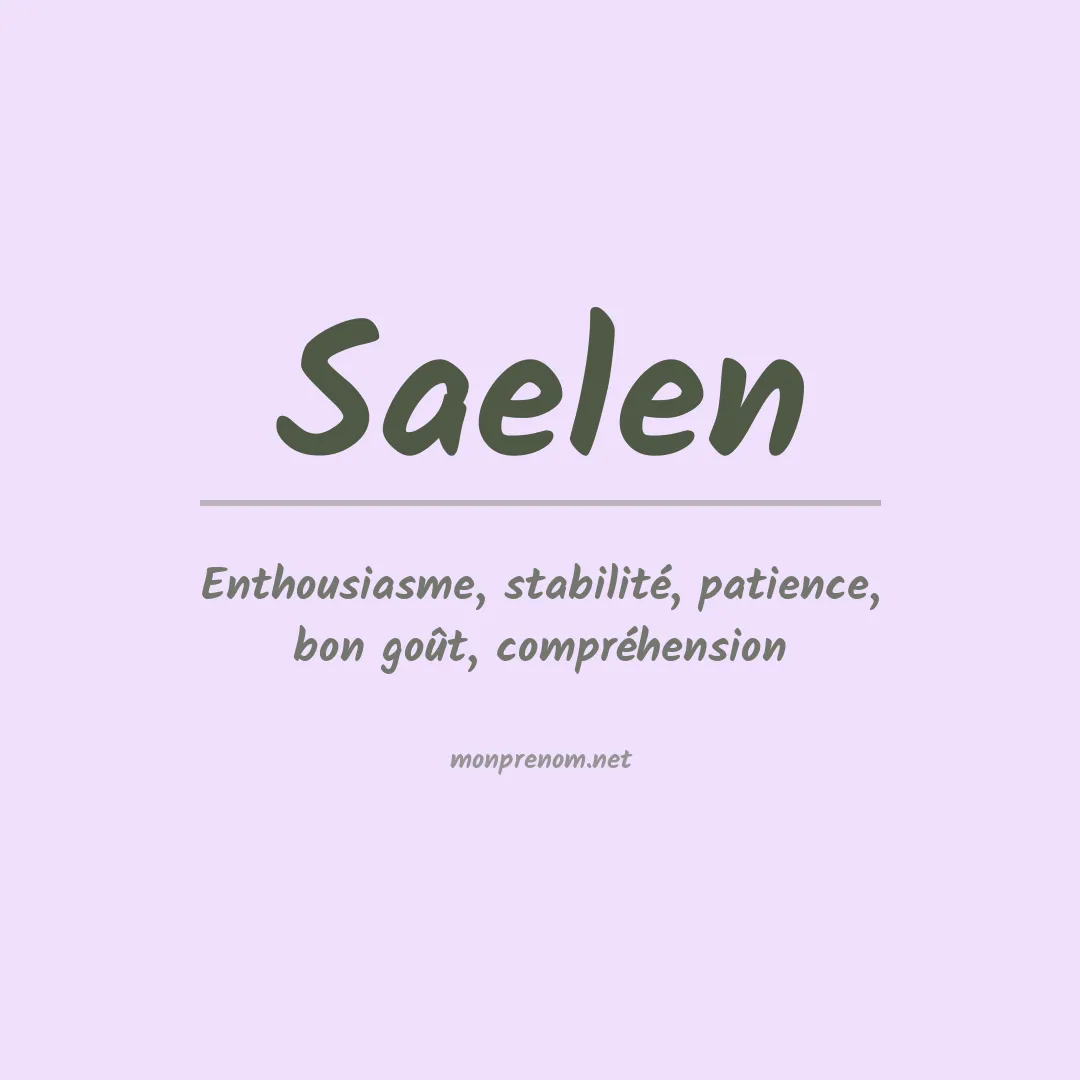 Prénom Saelen