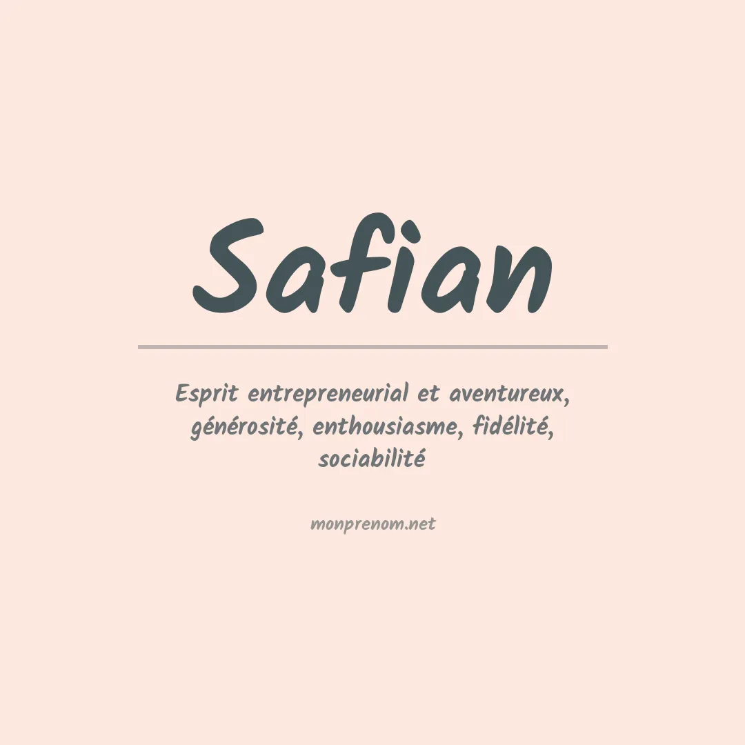 Prénom Safian