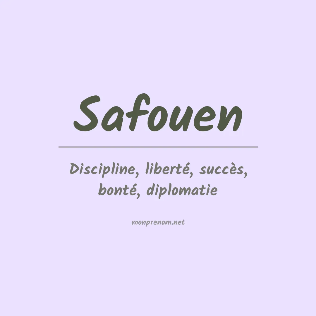 Prénom Safouen