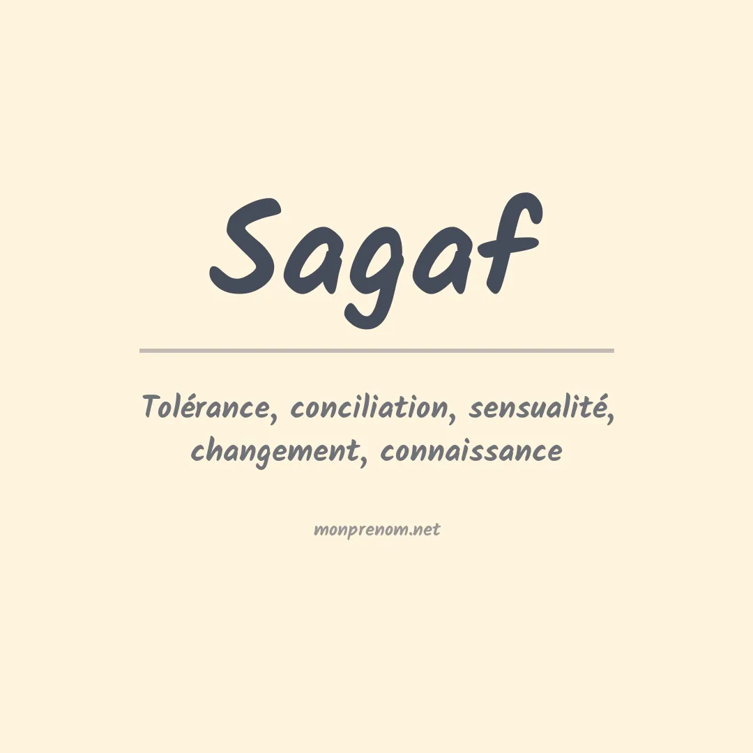 Signification du prénom Sagaf