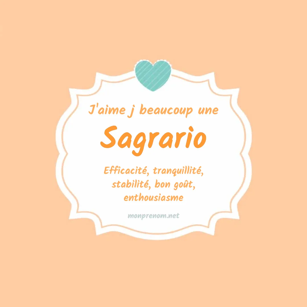 J'aime beaucoup Sagrario