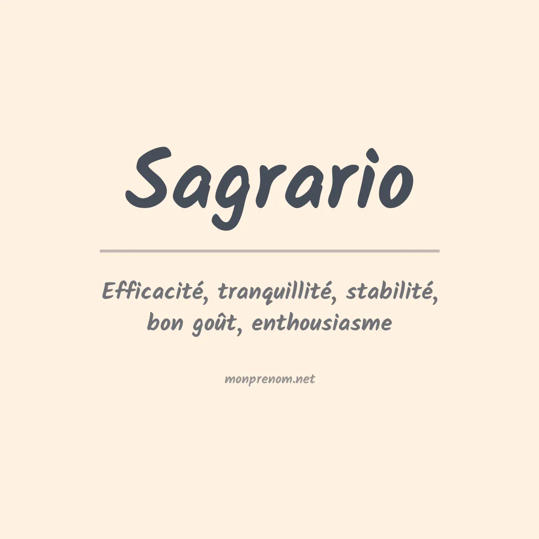 Signification du prénom Sagrario