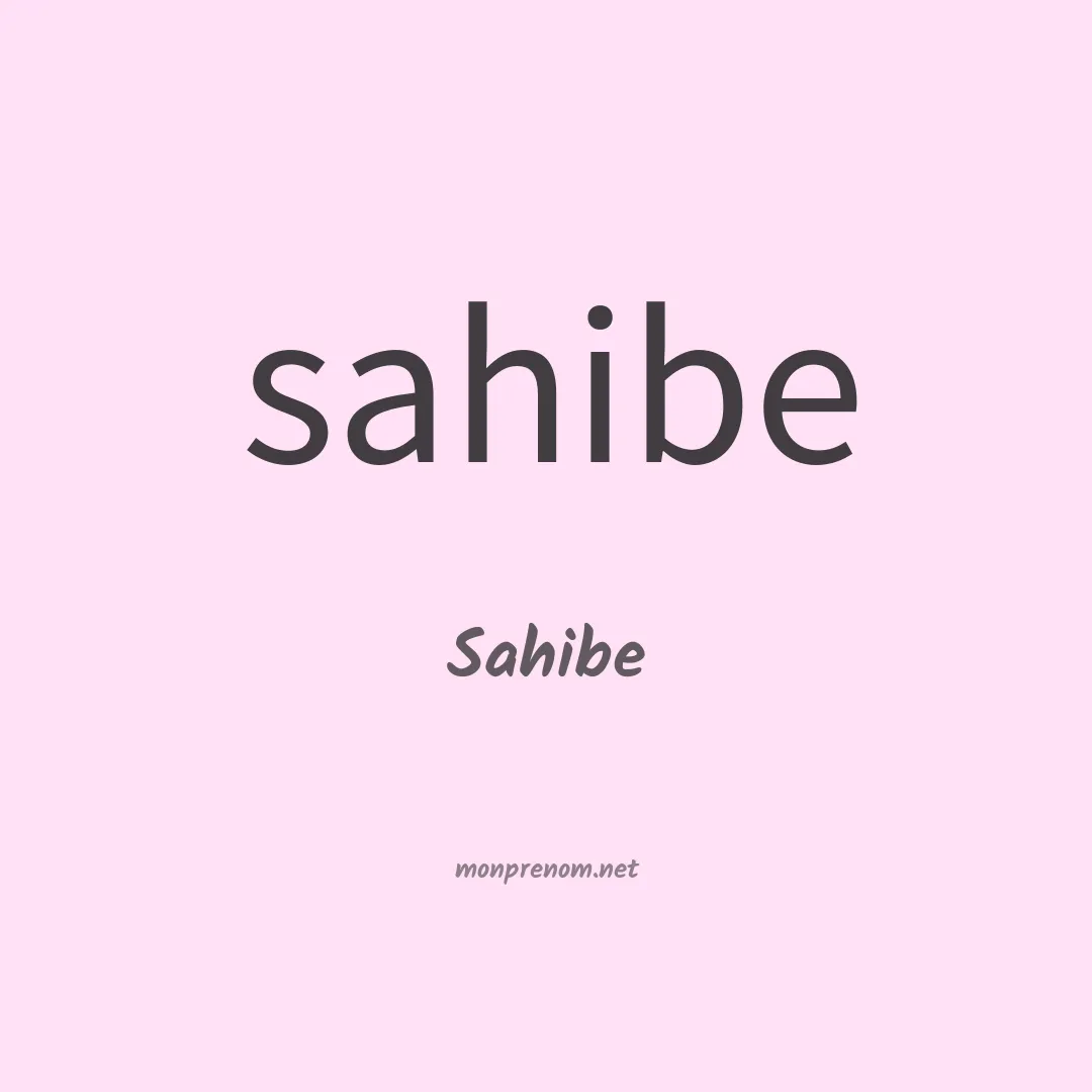 Sahibe en chinois