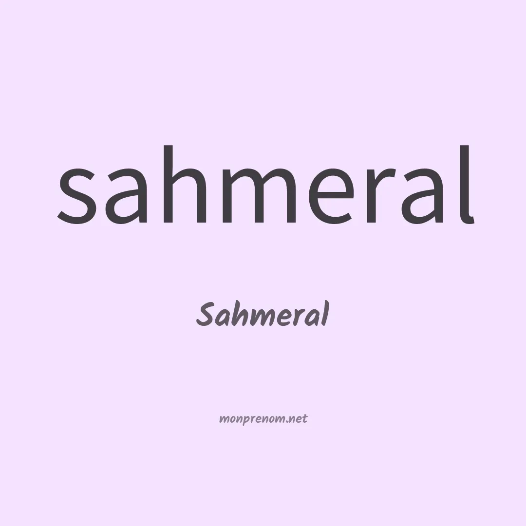 Sahmeral en chinois