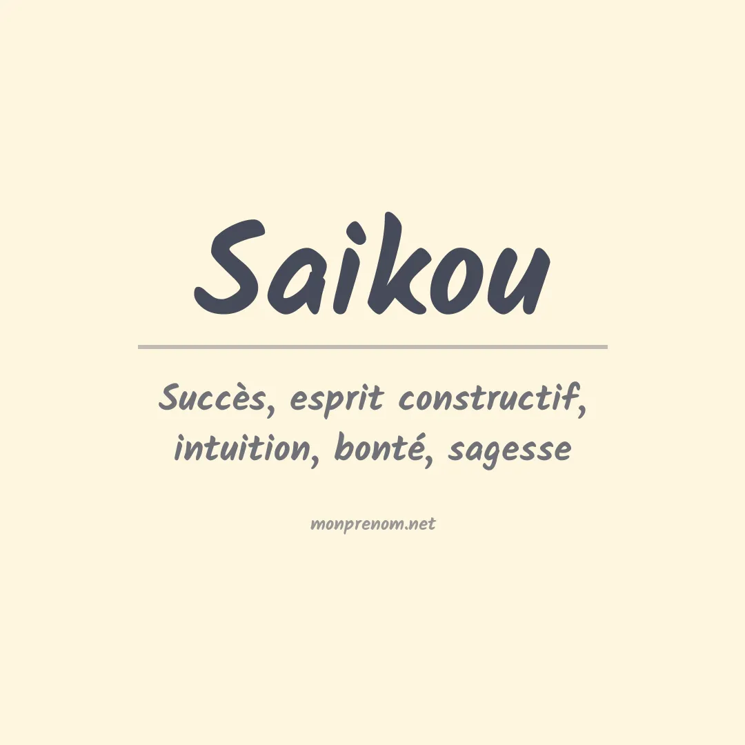 Prénom Saikou