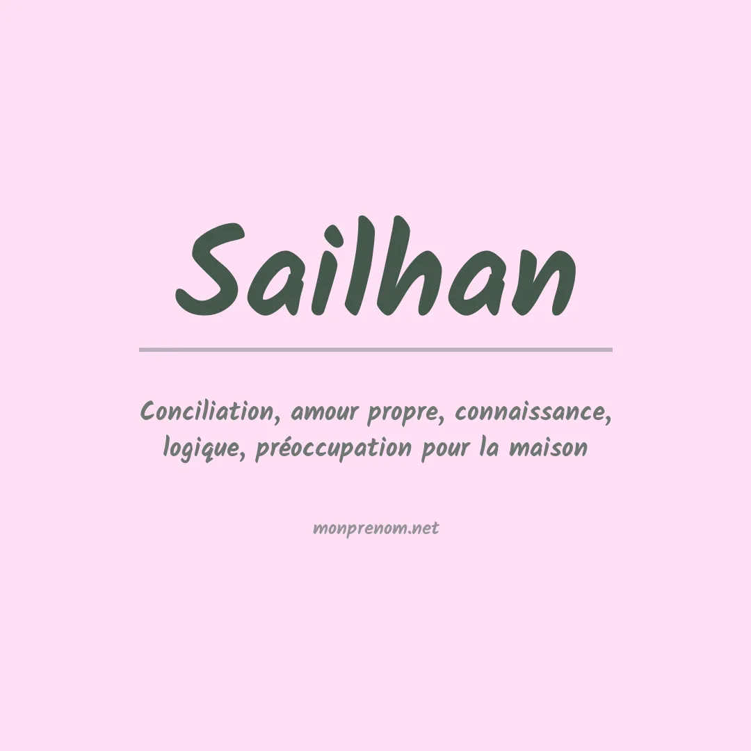 Signification du prénom Sailhan
