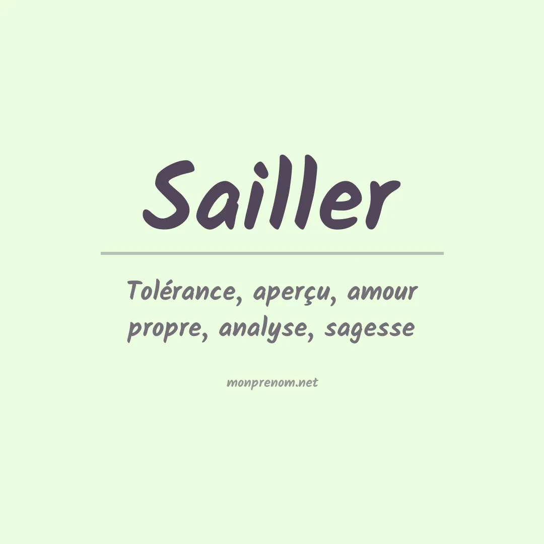 Prénom Sailler