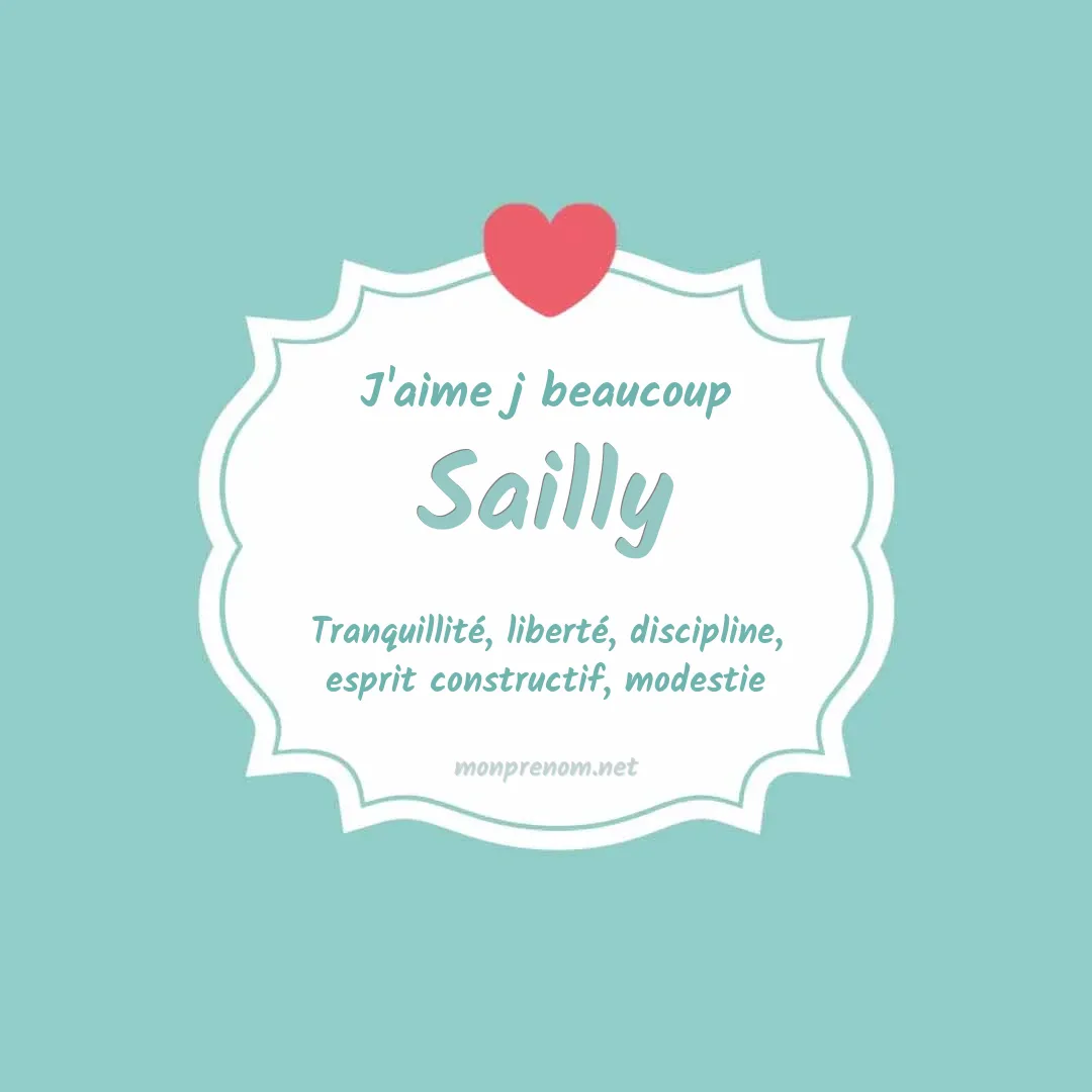J'aime beaucoup Sailly