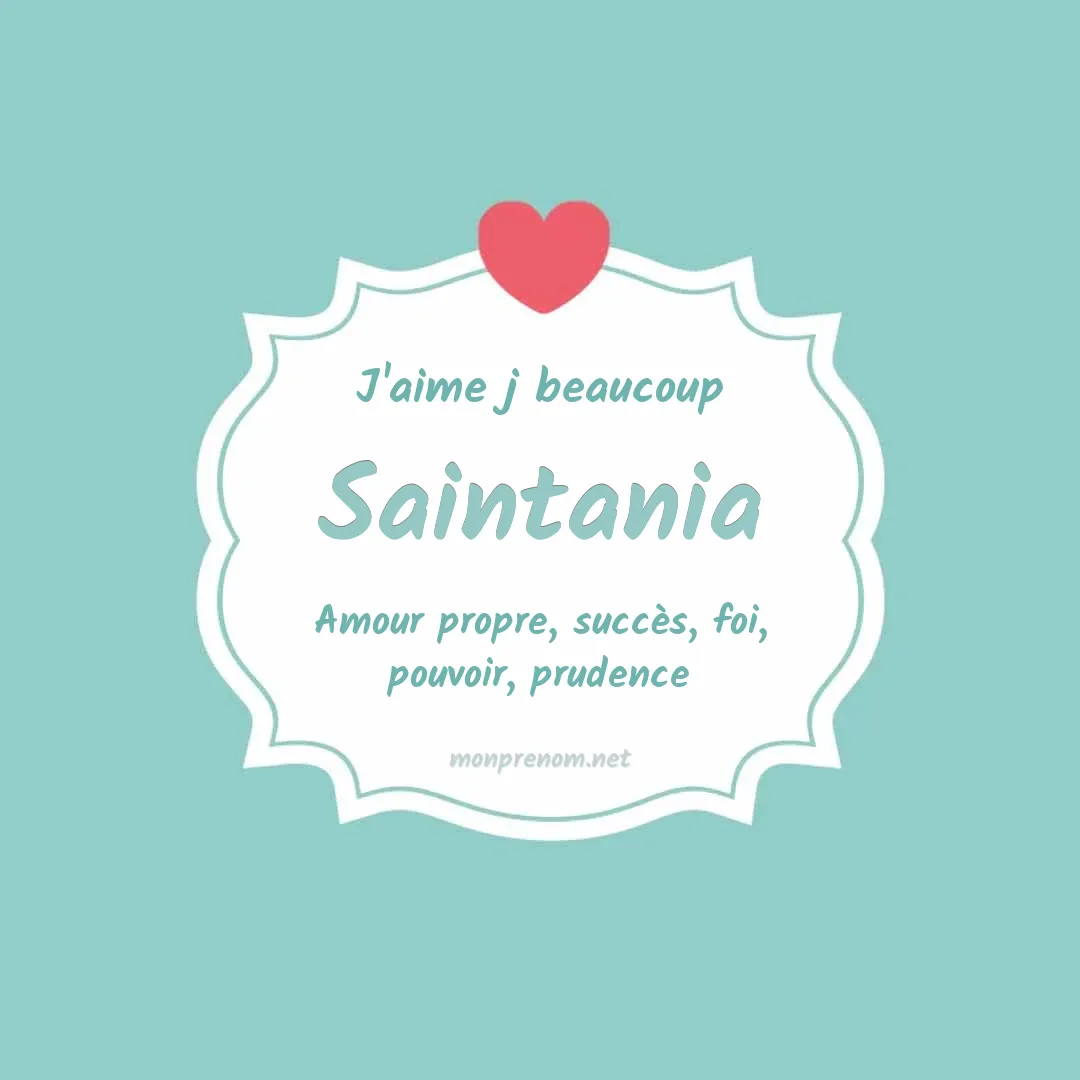 J'aime beaucoup Saintania