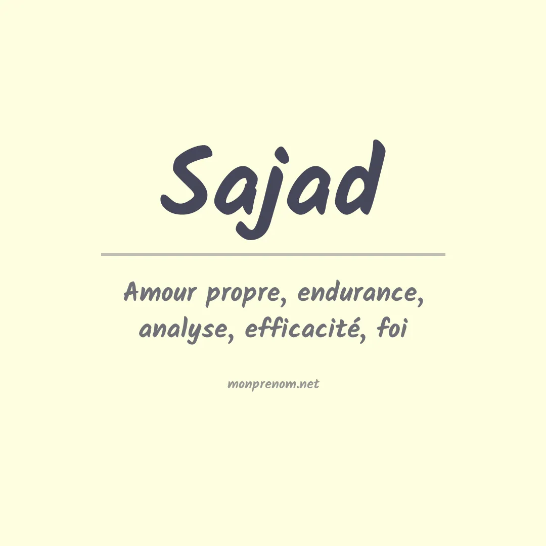 Prénom Sajad