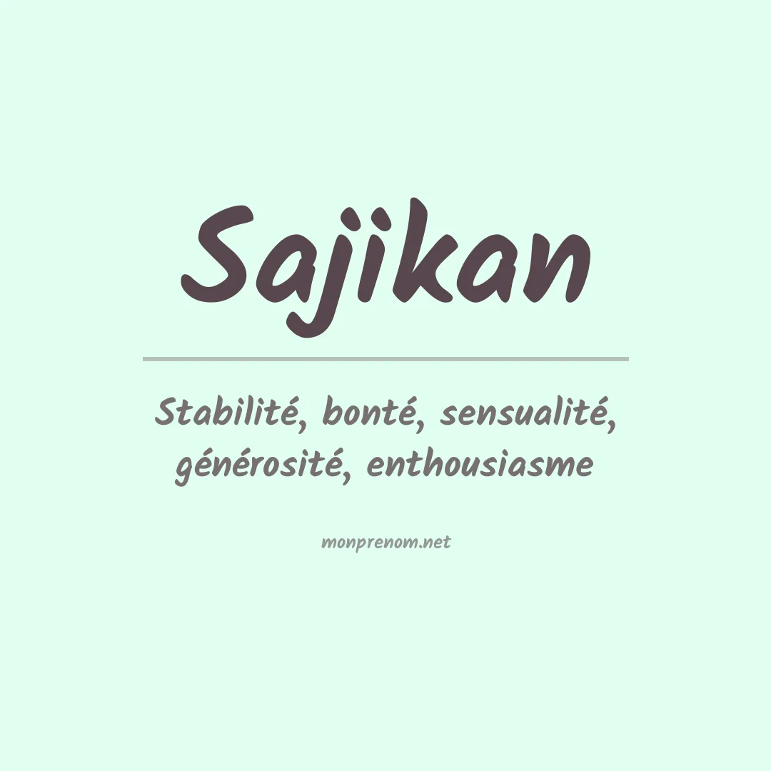 Prénom Sajikan