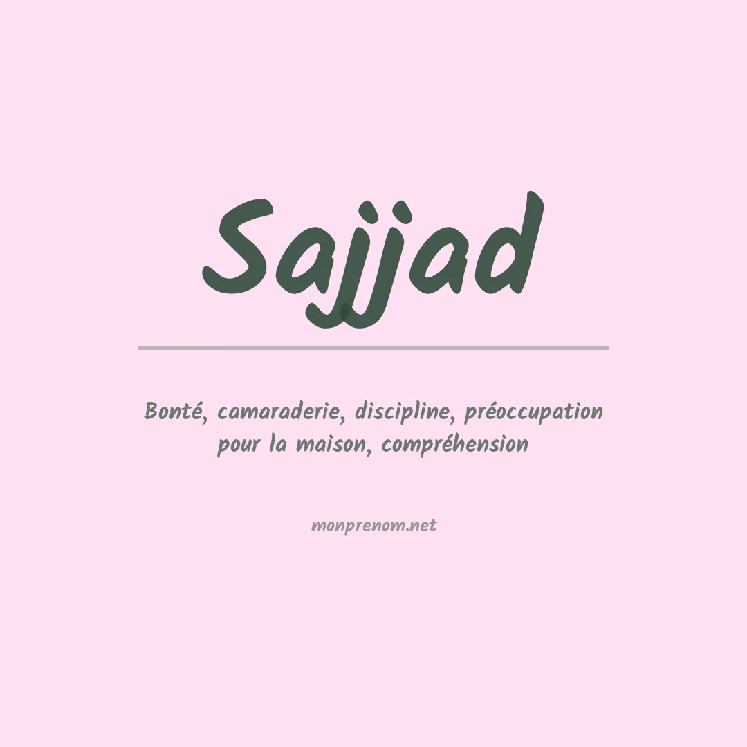 Prénom Sajjad