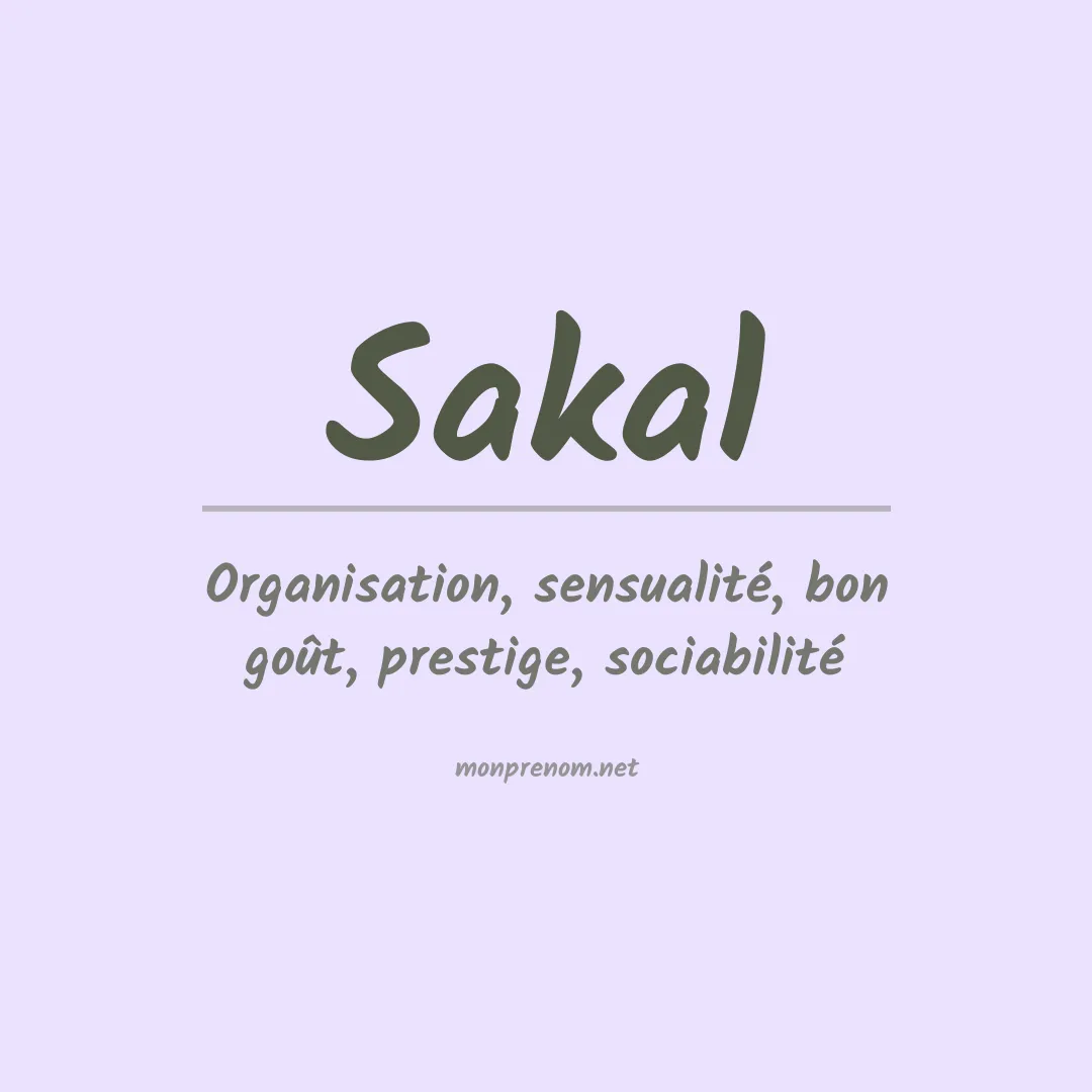 Prénom Sakal