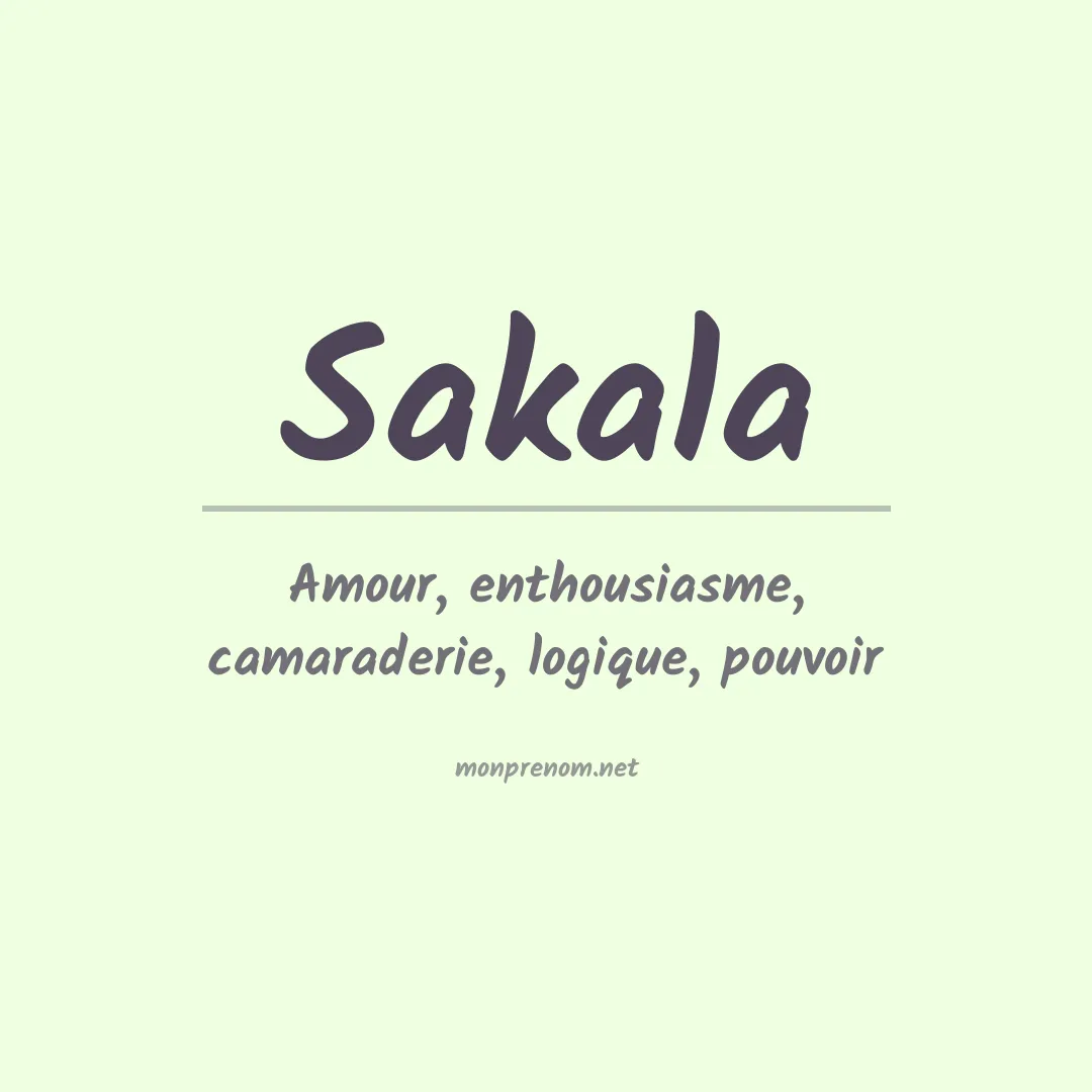 Prénom Sakala