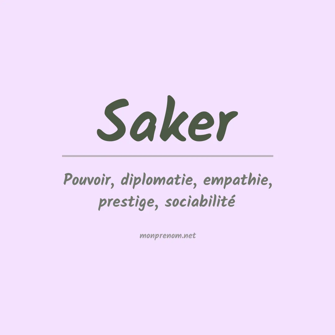 Prénom Saker