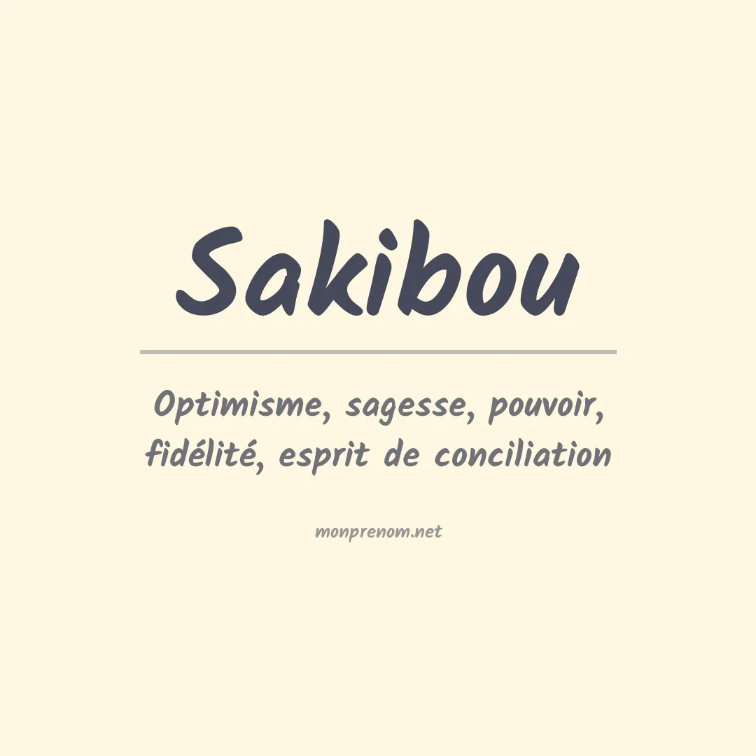 Prénom Sakibou
