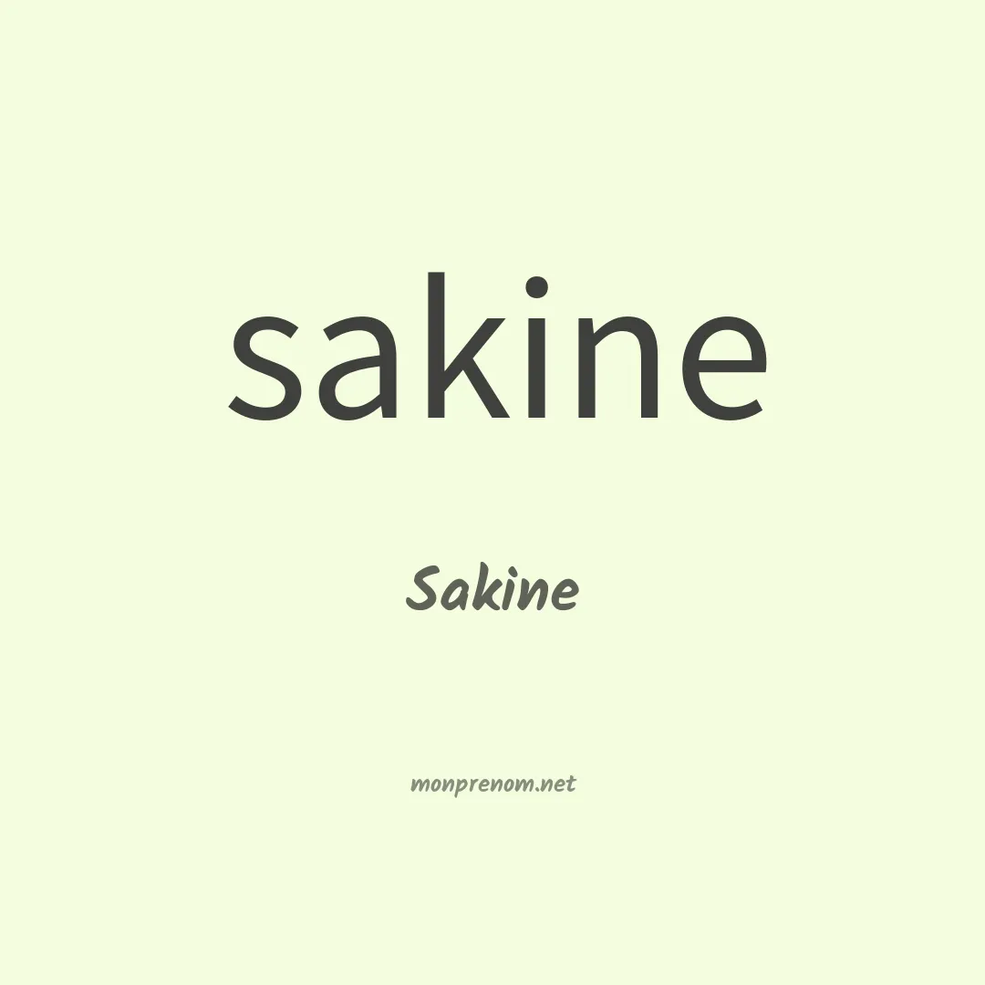 Sakine en chinois