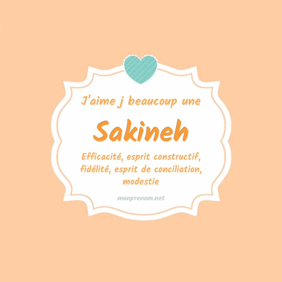 J'aime beaucoup Sakineh