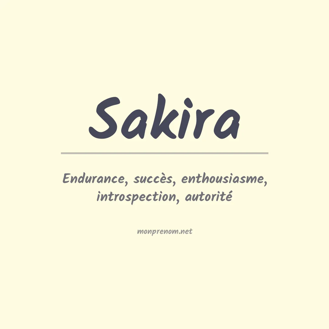 Prénom Sakira