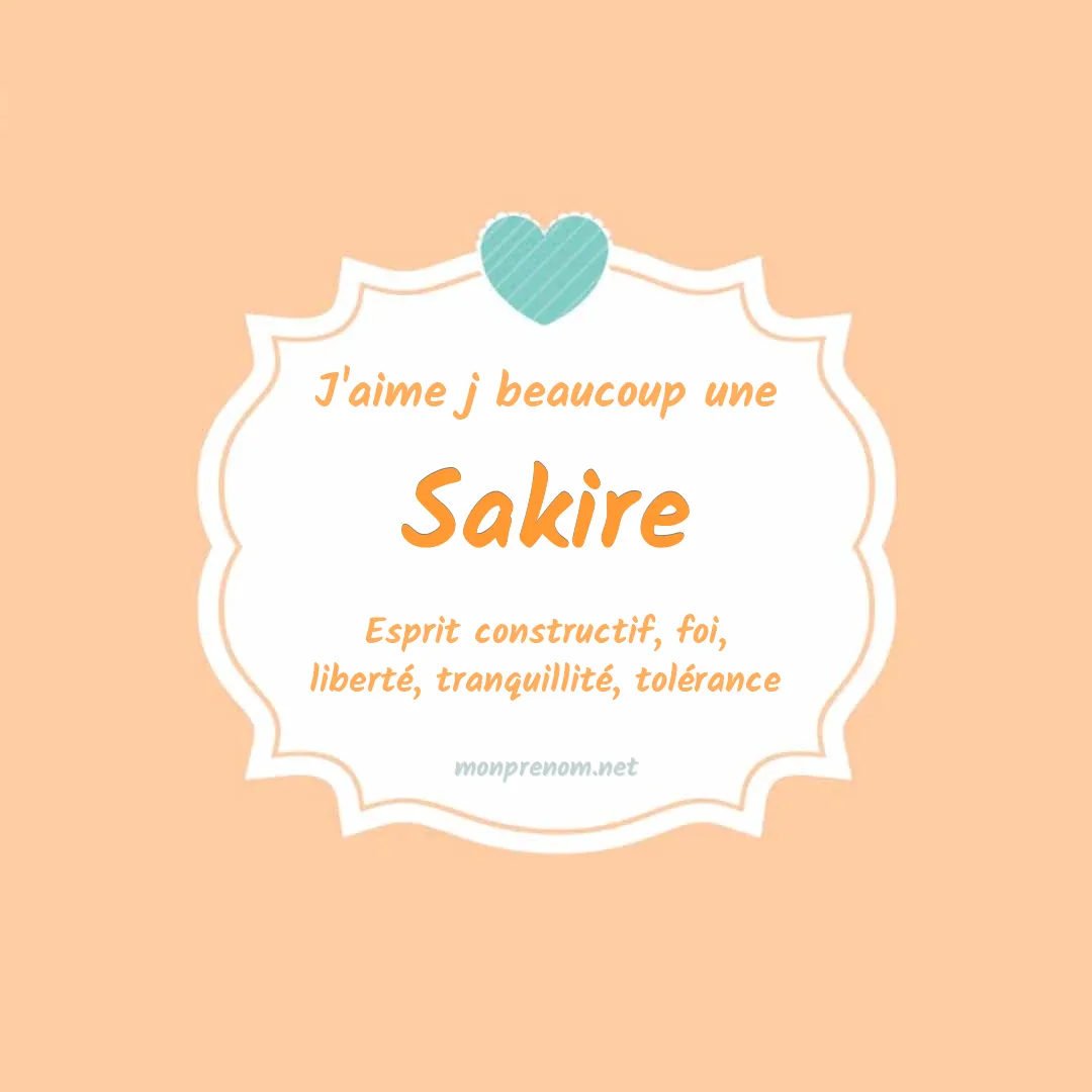 J'aime beaucoup Sakire
