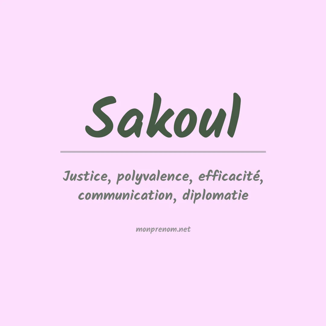 Prénom Sakoul