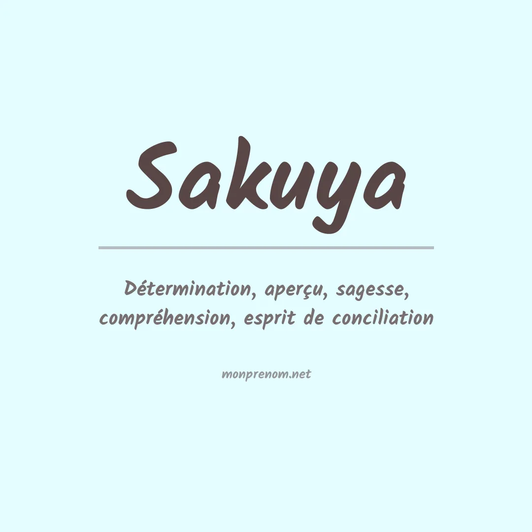 Prénom Sakuya