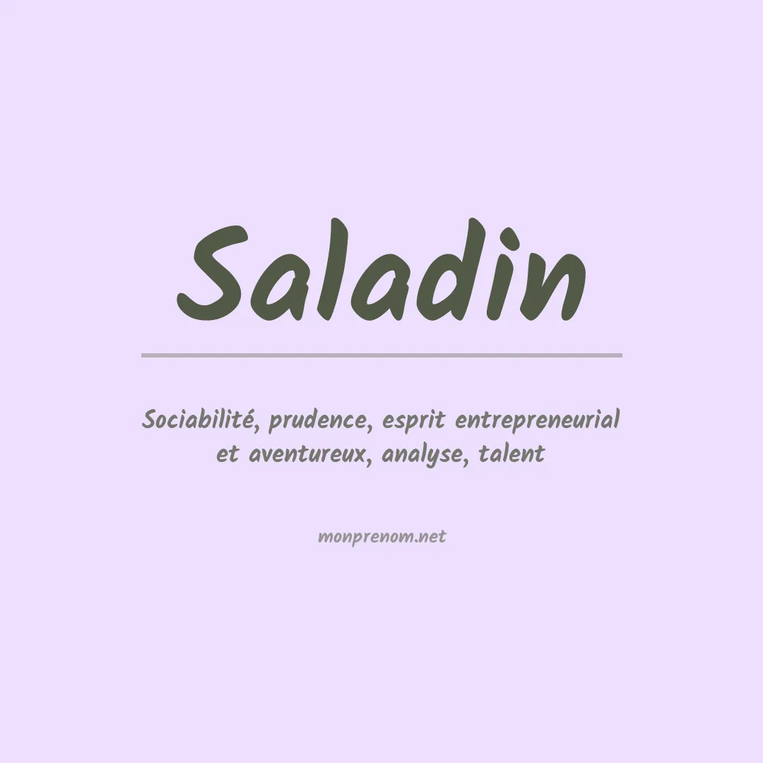 Prénom Saladin