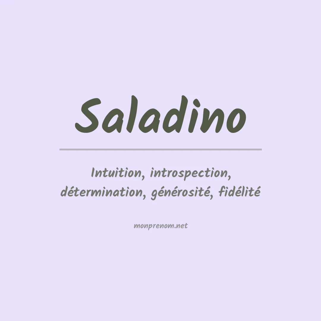 Prénom Saladino
