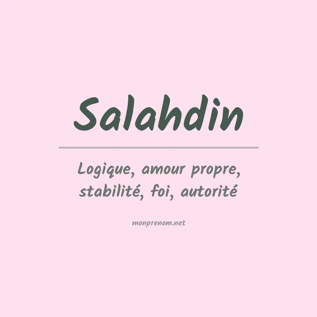 Signification du prénom Salahdin