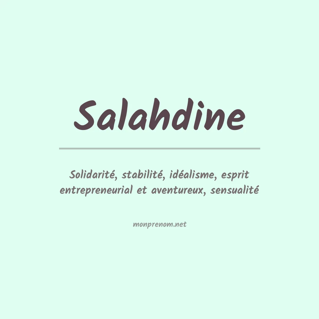 Prénom Salahdine