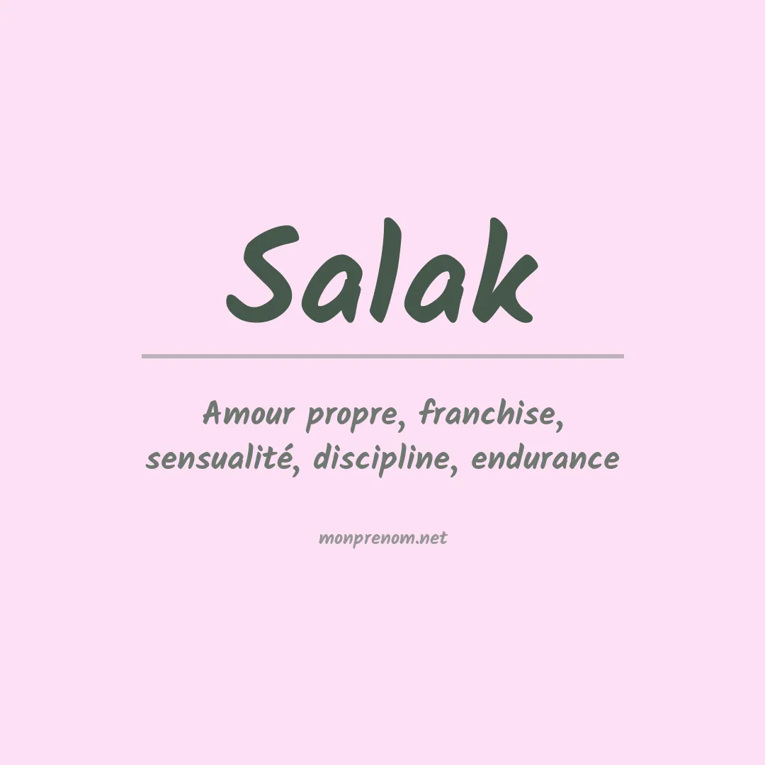 Prénom Salak