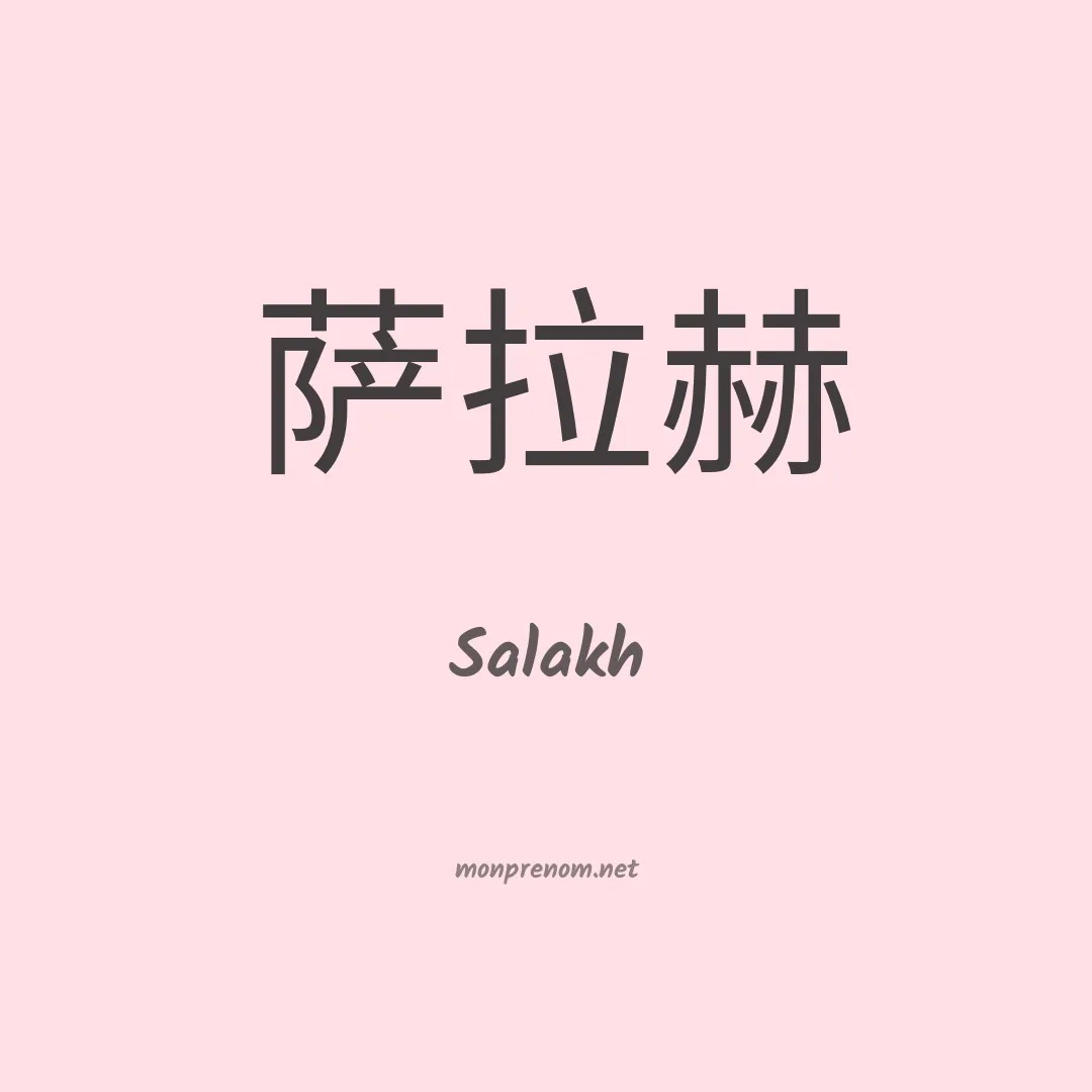 Salakh en chinois