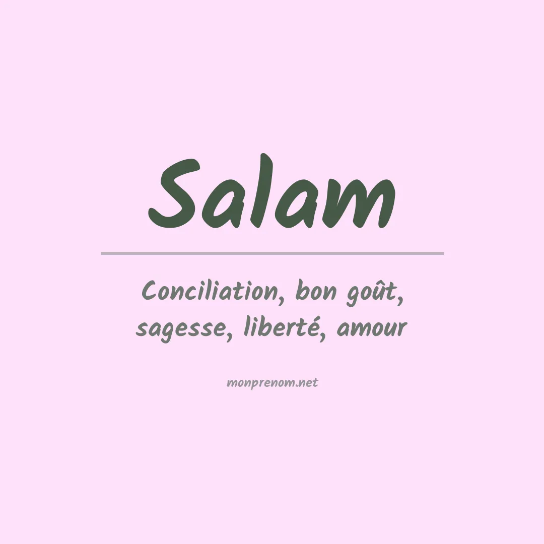 Prénom Salam