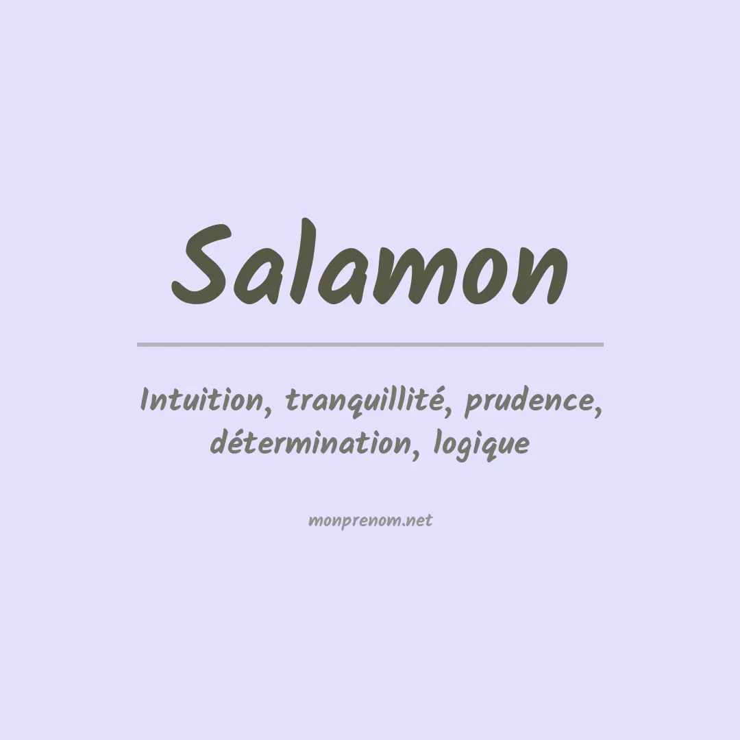 Prénom Salamon