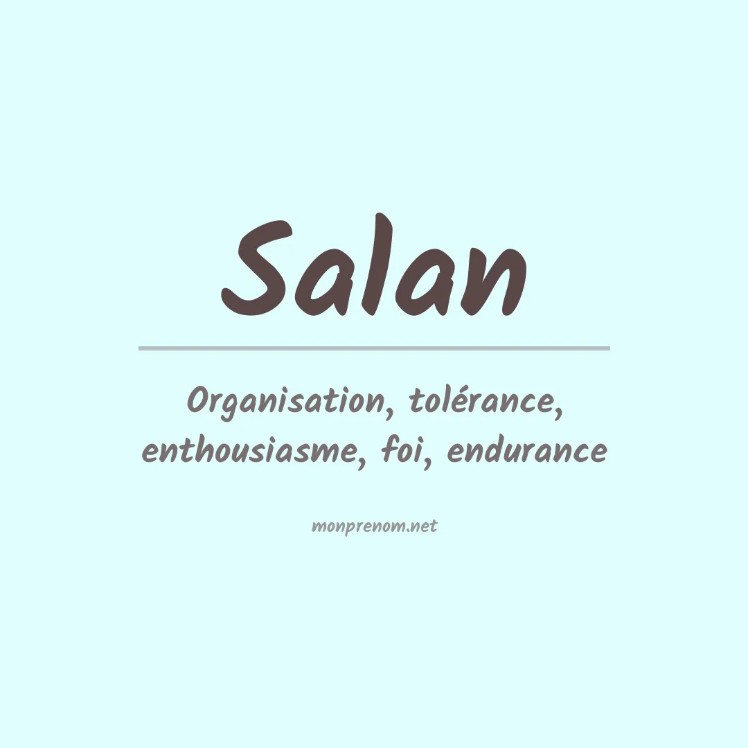 Prénom Salan