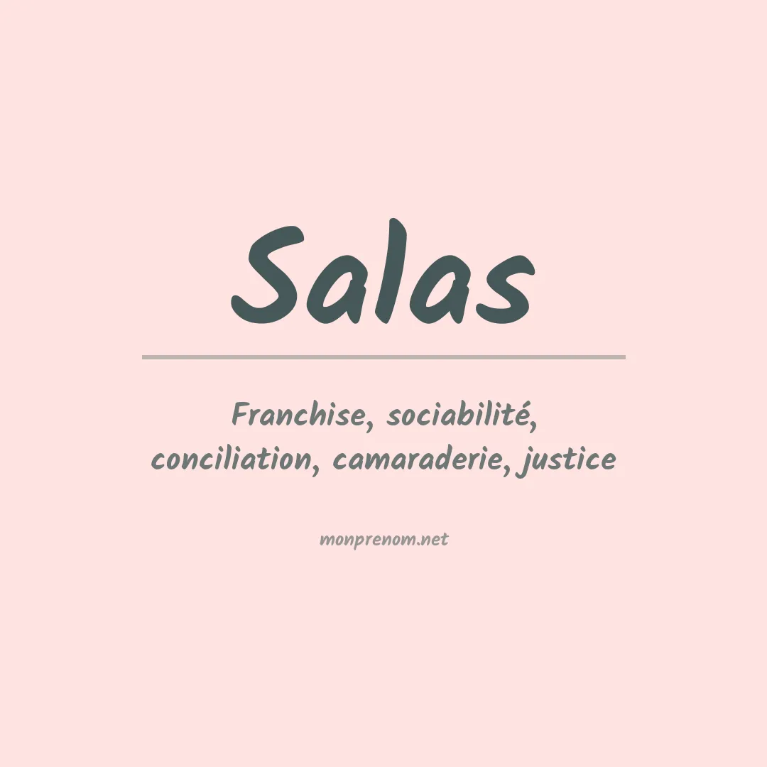 Prénom Salas