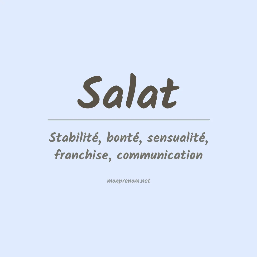 Signification du prénom Salat
