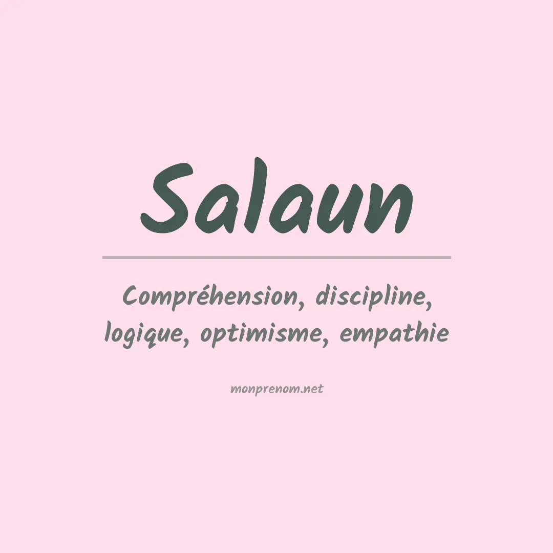 Signification du prénom Salaun