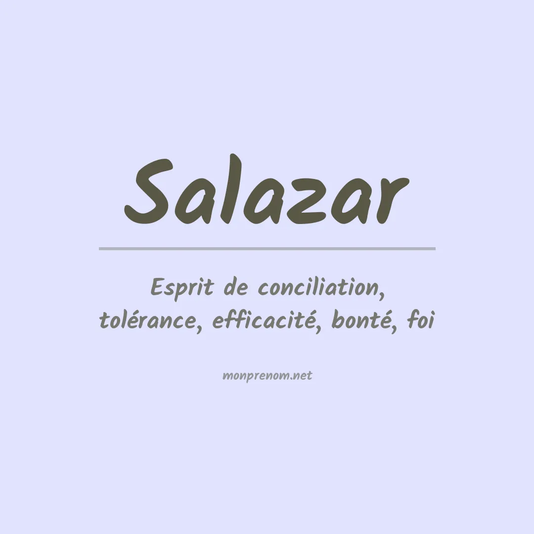 Prénom Salazar