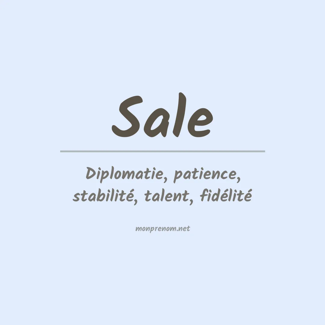 Prénom Sale