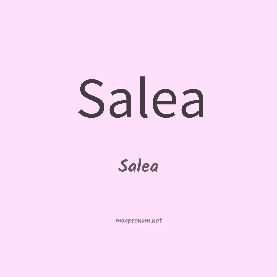 Salea en chinois
