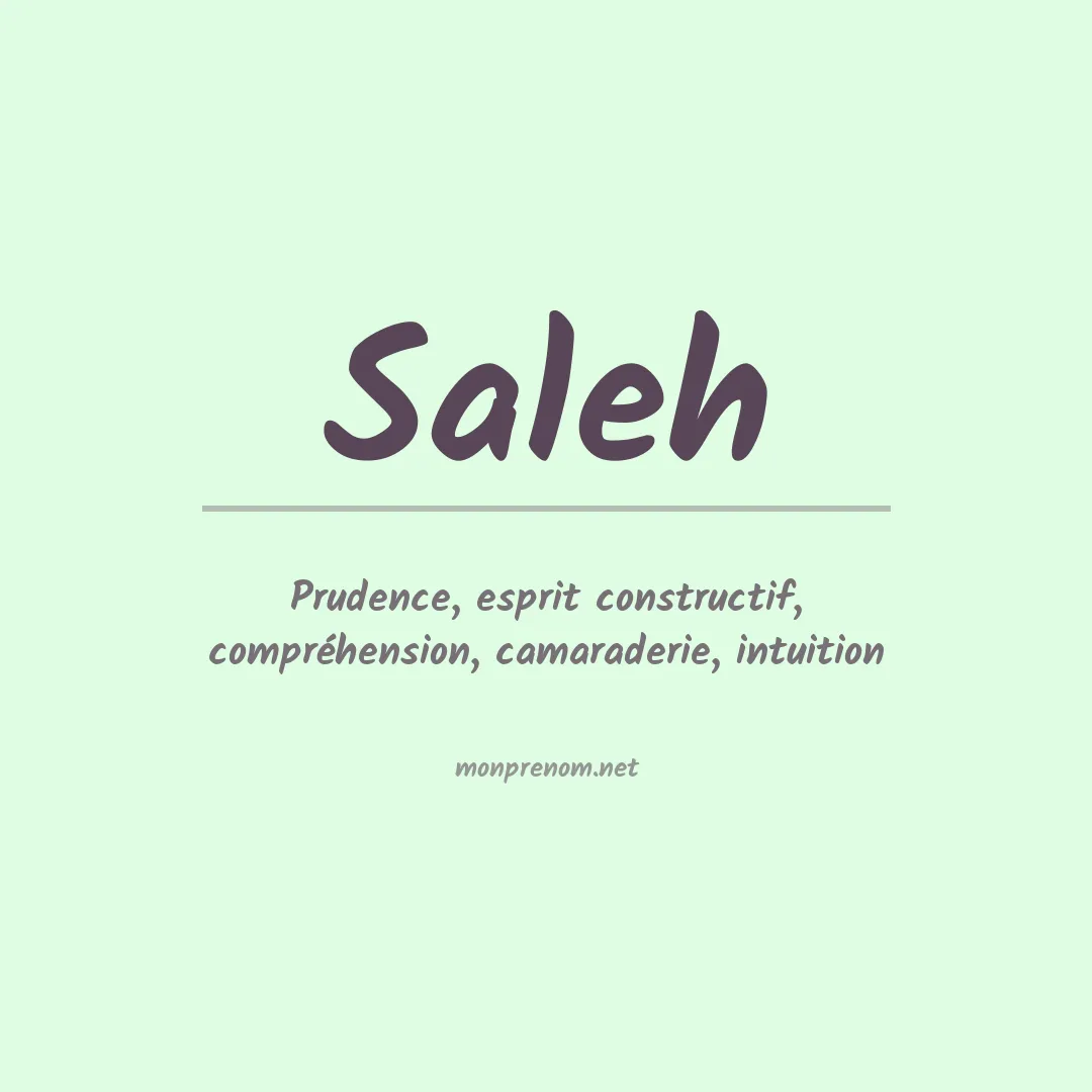 Prénom Saleh